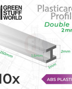 GSW: ABS plast - profil dvojité T - 2 mm